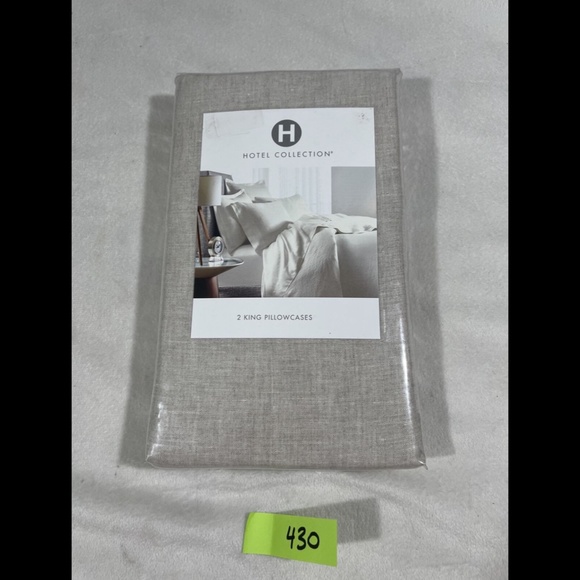 Hotel Collection Other - NIB Hotel Collection Linen Dye ( 2 ) King Pillowcases in Beige‎